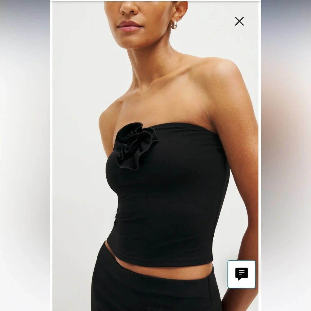 Reformation BLACK ADDALYN TWO PIECE SET Size XS - Picture 3 of 12